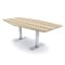 Skutchi Designs 6 Person Conference Table With Power Unit | 6' Hexagon Table | Harmony Series HAR-HEX.IR-48X72-T-K525-NA - alternate 1