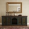 Homeroots 91in Brown Gray and Green Solid Wood Buffet Table with Two Doors 488606 - alternate 4