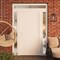 Vdomdoors Front Exterior Prehung Metal-Plastic Door, Manux 8111 White Silk, 2 Side and Top Sidelite Transom,  MANUX8111EXD-WS-W14+36+14xH80+14-RH - alternate 2