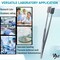 A2Z Scilab Lab Paddle Forceps with Wide Square Serrated Pads Stainless Steel Lab Tweezers - 8 inches A2Z-ZR1141 - alternate 6