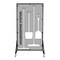 5S Supplies Housekeeping Shadow Board Broom Station V10, Gray / White, Kit + Stand HSB-V10-GRAY/WHITE-KIT-STAND - alternate 1