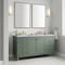 James Martin Vanities Chicago 60 in. Double Vanity, Smokey Celadon, w/ 3 CM Carrara Marble Top 503-V60D-SC-3CAR - alternate 3