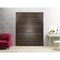 Sartodoors Slab Barn Door Panel, Planum 0110 Chocolate Ash and Aluminum Strips, Sturdy Finished Doors, Pocket PLANUM0110S-CA-30 - alternate 4
