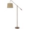 Homeroots 68" Rusted Adjustable Traditional Shaped Floor Lamp With Rust Drum Shade 526300 - alternate 1