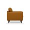 Homeroots 83" Orange Leather Sofa With Black Legs 491283 - alternate 4