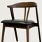 Homeroots Set of Two Black and Walnut Faux Leather and Solid Wood Wishbone Back Dining Side Chairs, 2PK 716261 - alternate 5