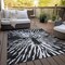 Homeroots 9' X 12' Black Charcoal And Ivory Abstract Washable Indoor Outdoor Area Rug 587996 - alternate 6