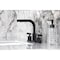 Kingston Brass Widespread Bathroom Faucet with Knurled Handle and Brass Pop-Up, Matte Black FSC8950KNL - alternate 5