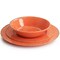 Laurie Gates California Designs Mauna 12 Piece Melamine Dinnerware Set in Crackle Orange 134032.12 - alternate 5