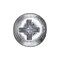 Auveco 10 x 1 1/4in Phillips Oval Head Tapping Screw Zinc, 100PK 2583 - alternate 2