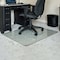 Fab Glass And Mirror Glass Office Chair Mat | 42in x60in Flat Polished Edge Heavy Duty Glass Mat for Hard Floors CM42X60RCF-CL - alternate 5