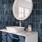 Apollo Tile Antiek 2.58 in. x 7.9 in. Glossy Blue Ceramic Subway Wall and Floor Tile 5.38 sq. ft./case, 38PK MOD88BLU258A - alternate 5