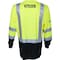 Tapetech High Visibility Safety Shirt, Taped, Black Bottom, LS - Medium PWW-HV-TBY-LS-1 - alternate 3