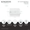 Kingston Brass 30" Ceramic Single Bowl Wall Mount Kitchen Sink with Strainer, Glossy White GPKWS301918 - alternate 4