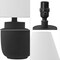 Jonathan Y Elinore 24.5" Minimalist Scandinavian Resin/Iron Ginger Jar LED Table Lamp, Matte Black, 2PK JYL5603A-SET2 - alternate 7