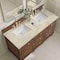 James Martin Vanities Lorelai 60" Double Vanity, Mid-Century Walnut, w/ 3 CM Tajnar Eclos Top w/FreePower Wireless Charger 424-V60D-WLT-FTJR - alternate 8