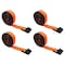 Mytee Products 2 inx30 ft High Abrasion Orange Heavy Duty Tie Down w/ Flat Hook WLL 6670 lbs, 4PK WS230Ax4 - alternate 1