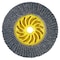Klingspor SMT Titan 624 4-1/2" 80 Grit Flap Disc, 10PK 624080115DT - alternate 3