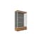 Ghent 76''H x 48''W x 20''D Edge Display Case 12'' Base w/ Slate Back & Satin Frame 94LFSL-SN-PUO - alternate 1