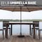 Us Weight Heavy Duty Patio Umbrella Base, Round, Prefilled Concrete, Black, 22 lbs FUB22BLK - alternate 4