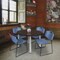 Regency Round Kee Breakroom Table W/ 4 Zeng Stack Chairs, 42 in W, 42 in L, Neo Walnut TB42RNDNWBPCM44BE - alternate 4