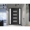 Vdomdoors Front Exterior Prehung Metal-Plastic Door, Manux 8113 Matte Black, 2 Side Sidelite Transoms, Office MANUX8113EXD-BLK-W12+32+12xH80-LH - alternate 1