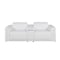 Homeroots 86in White and Black Italian Leather Power Reclining Loveseat With Storage 720531 - alternate 1