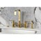 Kingston Brass Bridge Kitchen Faucet with Brass Sprayer, Brushed Brass KS8257DLBS - alternate 6