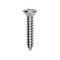 Auveco 10 x 1in Phillips Oval Head Tapping Screw Chrome, 100PK 2731 - alternate 1
