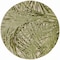 Homeroots 8' Ivory And Green Round Palm Leaf Indoor Outdoor Area Rug 548067 - alternate 6