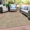 Homeroots 9' X 12' Brown And Beige Abstract Washable Indoor Outdoor Area Rug 594915 - alternate 8
