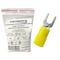 Kable Kontrol Fork Terminal, #8 Stud Size, 10 AWG, Nylon Insulated, Yellow, 100 PK STNY-1210-8-YL - alternate 1