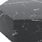 Homeroots 35" Black And Gold Faux Marble Hexagon Drum Coffee Table 554311 - alternate 3