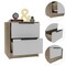 Homeroots 19" Wood Two Drawer Nightstand 453292 - alternate 3