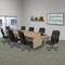 Regency Round Modular Conference Tables, 144 in W, 52 in L, 29 in H, Wood Top, Noble Oak LCTRT14452NO - alternate 8