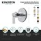 Kingston Brass Single-Handle Six-Way Diverter Valve with Round Trim Kit, Matte Black KS4030NDL - alternate 2