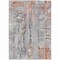 Homeroots 5' X 8' Copper And Gray Abstract Washable Indoor Outdoor Area Rug 632114 - alternate 5
