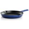 Megachef Round 10.25 Inch Enameled Cast Iron Skillet in Gradient Dark Blue 750124524M - alternate 3