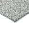 Homeroots 9' X 12' Gray And Ivory Damask Washable Indoor Outdoor Area Rug 595155 - alternate 6