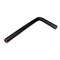 Hps Performance 5/16 in ID, 5 in and 60 in Leg Length, 4-Ply Reinforced Silicone 90 deg. Elbow Coupler, Black HTSEC90-032-L5X60-BLK - alternate 1