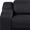 Homeroots 41" Black Italian Leather Wall Hugger Recliner With USB 634538 - alternate 4