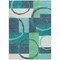 Homeroots 8' X 10' Teal Blue And Green Geometric Washable Indoor Outdoor Area Rug 612596 - alternate 4