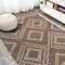 Jonathan Y Marokko Diamond Tribal Medallion Brown/Beige 3 ft. x 5 ft. Indoor/Outdoor Area Rug SMB127B-3 - alternate 6