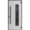Vdomdoors Front Exterior Aluminum Door Ronex0511 Bronze Oak Prehung Entry Steel Metal Modern Painted W36xH80 RONEX0511EXD-BRW-W36xH80-LH-I - alternate 1