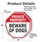 Signmission Private Property Beware of Dogs, 4 inch X 4 inch, Vinyl Decal, 2PK OC-D-2PACK-4-151 - alternate 4