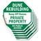 Signmission Dune Rebuilding Keep Off Dunes Priv, 4 inch X 4 inch, Vinyl Decal, 5PK OC-D-5PACK-4-50 - alternate 1