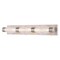 Vaxcel Fairmont 3-Light Vanity Light, Satin Nickel, Art Deco, Clear Ribbed Glass, 25.5-In. Wide W0587 - alternate 1