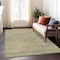 Homeroots 3' X 5' Artichoke Green Fern Green And Gold Abstract Washable Indoor Outdoor Area Rug 587188 - alternate 6