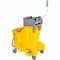 Unger CLEANERx Dual Bucket Side Press Mop Bucket and Wringer, Gray, Polypropylene COMBY - alternate 1