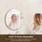 Simple Deluxe Gold 24 Inch Round Mirror, Bathroom Mirrors for Over Sink, Round Wall Mirror Metal Frame, Circle Mi 3A88MIROY24GLD01 - alternate 6
